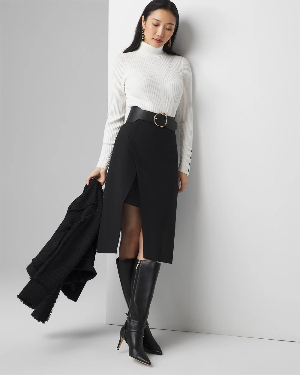 Asymmetrical Pencil Skirt | White House Black Market